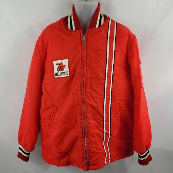 Belarus Tractors Implements Vintage Lined Zip-Up Jacket Avon Sportswear Mens XL - Picture 1 of 5